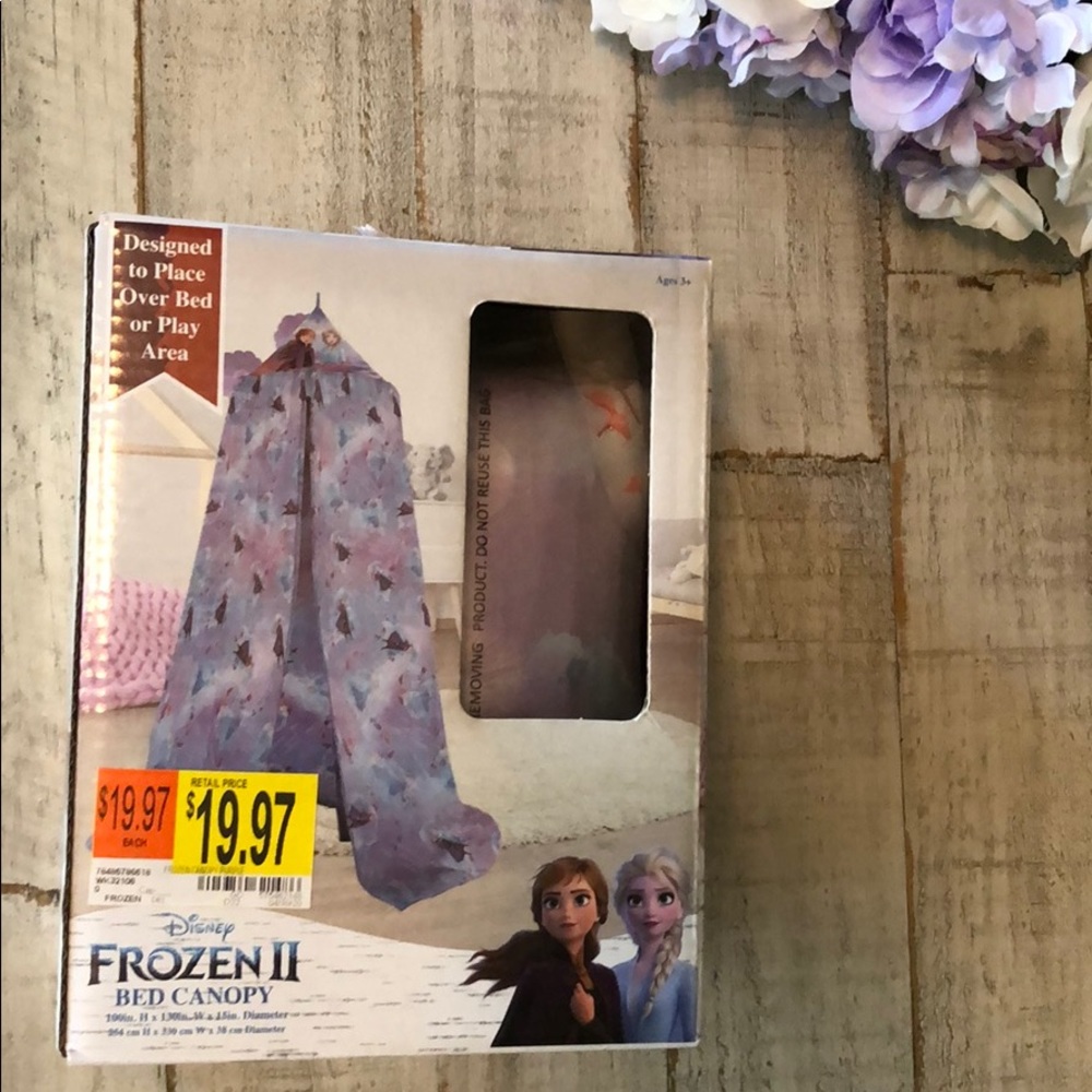 Frozen 2 purple bed canopy
